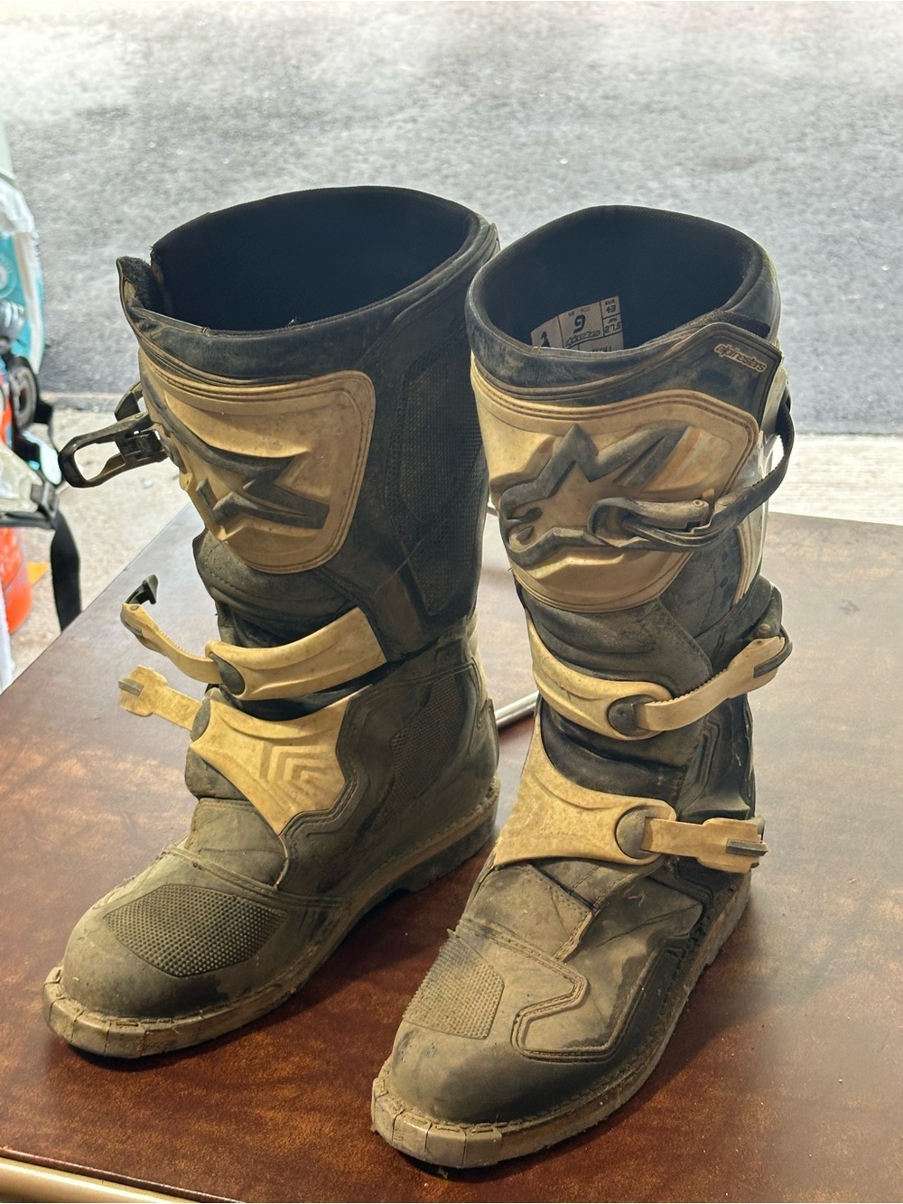 Motorcycle boots. MX. alpine stars size 10